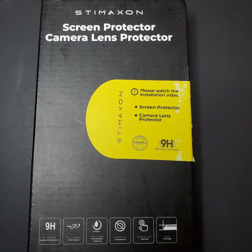 iPhone12 Pro Screen Protector (2) and Camera Lens Protector (1) STIMAXON